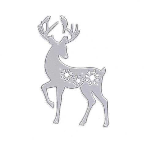 Pochoirs de découpe cerf pour scrapbooking, gaufrage et décoration de cartes et cartes. (1/5)