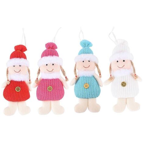 Cadeau de Nouvel An 2021 : Ange de Noël mignon pour poupée, pendentif à suspendre au sapin de Noël (1/5)