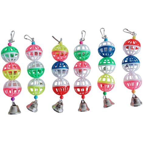 Jouet à mâcher pour perroquet, balle à mâcher suspendue pour cage, jouets pour perruches calopsittes (1/5)