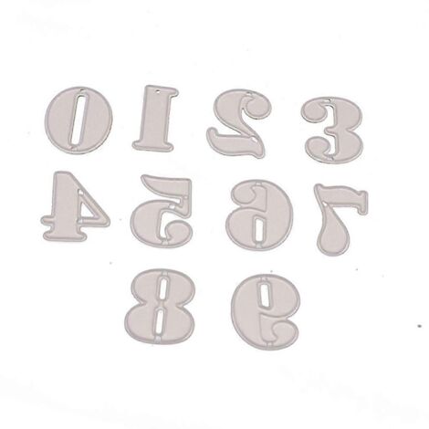 Pochoirs de découpe de chiffres pour scrapbooking, gaufrage, cartes et loisirs créatifs (1/5)