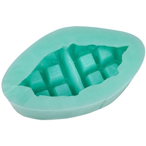 Moule en silicone en forme de gaufre pour la fabrication de bougies, de savons artisanaux, de résine époxy et de plâtre, ainsi que pour la décoration de gâteaux et de chocolats. (1/5)