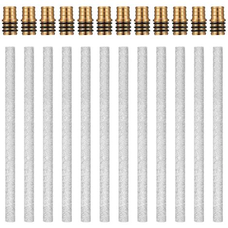 Lot de 12 mèches de rechange en fibre de verre pour torches à bouteille de vin, pour la fabrication de torches artisanales. (1/5)