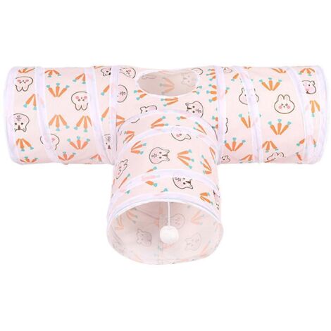 Tunnel pliable pour chat, avec trou d'observation, pour un jeu de cache-cache avec votre animal de compagnie (1/5)
