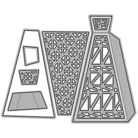 Matrices de découpe en métal 3D Fleurs Boîte de rangement Matrices de découpe pour loisirs créatifs et scrapbooking DIY (1/5)
