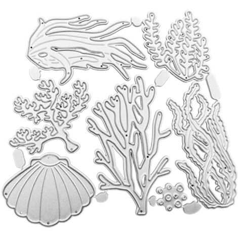Pochoirs de découpe Coral Crafts Cards pour la création de cartes, matrices de découpe pour papier décoratif photo (1/5)