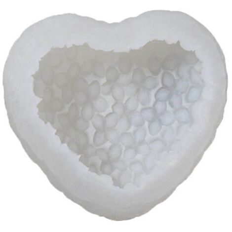 Moule à bougie en forme de cœur 3D en silicone pour la fabrication de bougies DIY (1/5)