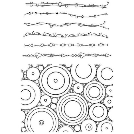 Tampons transparents en silicone à motif dentelle florale et lignes ondulées pour décorations de scrapbooking à faire soi-même (1/5)