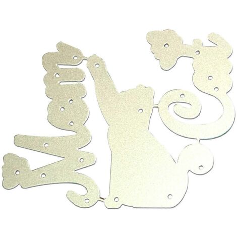 Matrices de découpe en métal pour maman chat, loisirs créatifs, enfants, filles et garçons (1/5)