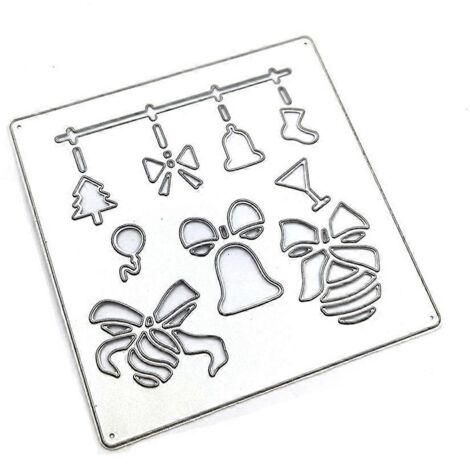 Matrices de découpe en métal pour cadre de Noël, scrapbooking et papier à gaufrer décoratif (1/5)