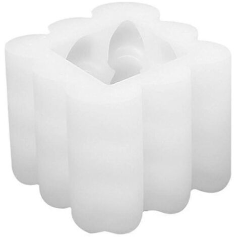 Moule à bougie 3D en forme de cœur, moule en silicone pour résine époxy, idéal pour la fabrication de bougies DIY. (1/5)