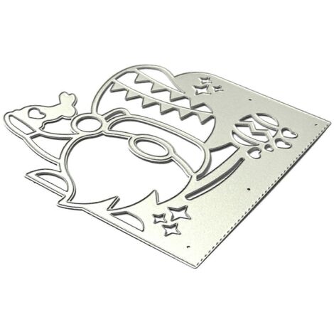 Pochoirs de découpe en métal pour gnome de Pâques, pochoir, scrapbooking, carte en papier, moule à gaufrage (1/5)