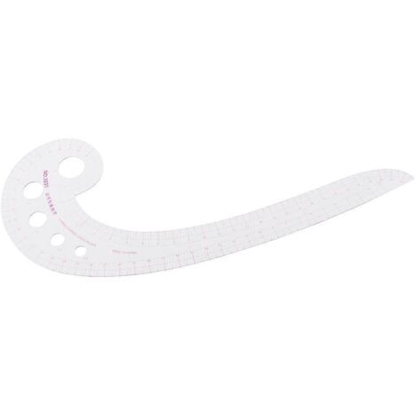 Règle de couture en forme de virgule, courbe française, outil de dessin de tailleur en plastique pour loisirs créatifs (1/5)
