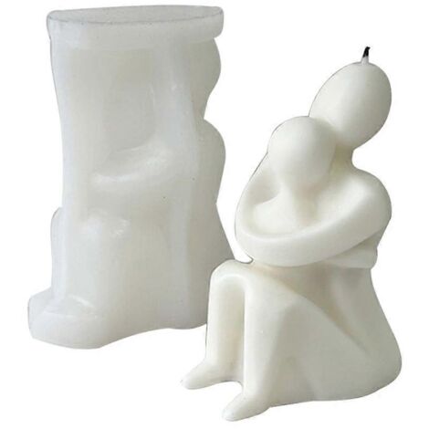 Moule à bougie en silicone antiadhésif, facile à démouler pour la fabrication de bougies. (1/5)