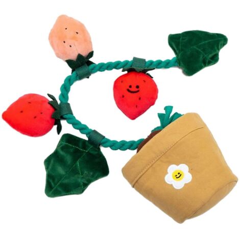 Jouet à mâcher interactif en peluche douce et couinante pour chiens de taille moyenne (1/5)