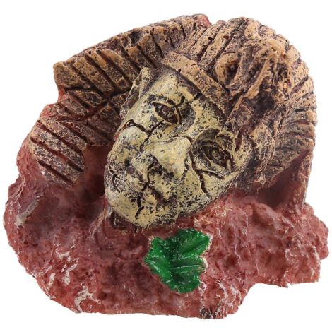 Décorations d'aquarium : statues égyptiennes en résine, ruines, cachette, petites figurines (1/5)