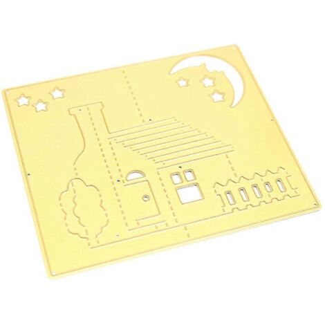 Pochoirs de découpe en forme de maison pour scrapbooking, album photo, cartes en papier, gaufrage, loisirs créatifs - Nouveauté (1/5)