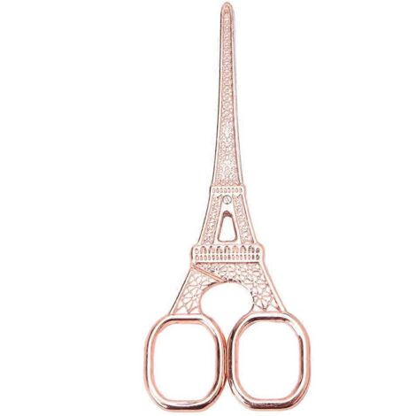 Ciseaux anciens vintage pour broderie au point de croix, motif Tour Eiffel. (1/5)