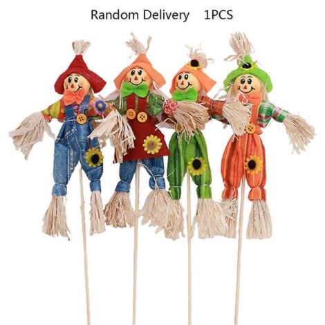 Décoration d'épouvantail pour Halloween, épouvantail sur pied, décoration pour jardin, maison, école, cour, porche, décoration de Thanksgiving, décoration d'épouvantail pour la fête des récoltes d'aut (1/5)