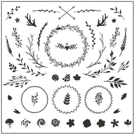 Tampon en silicone transparent à motif guirlande exquise - Idée cadeau parfaite pour enfants, adultes et adolescents (1/5)