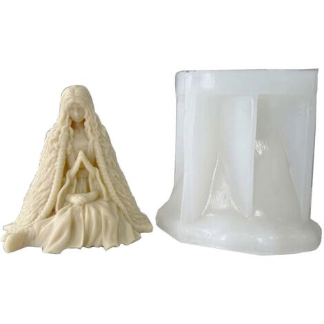 Moule en silicone pour bougies d'Halloween, idéal pour la fabrication de bougies et le moulage en résine. (1/5)