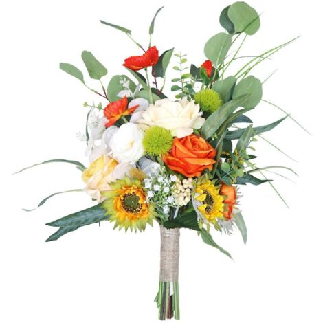 Bouquets de mariée en fleurs artificielles pour la cérémonie de mariage (1/5)