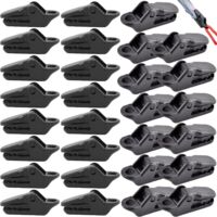 20 attaches de bâche imperméables pour camping, voiture, hamac, abri solaire et chapiteau - Lot de 20