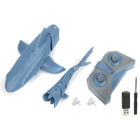 Bateau Jouet Télécommandé 2.4G Simulation de Poisson pour Piscine et Baignoire