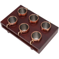 Lot de 2 mugs mules en acier inoxydable 2oz, isolation thermique, facile à nettoyer, résistants à la corrosion, idéal pour cocktails Moscow Mule et rangement bar.