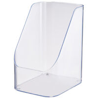 Boîte de Rangement Transparente pour Maquillage et Salle de Bain - Organisateur de Cosmétiques avec Design Biseauté