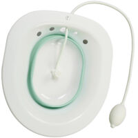 Bain de siège pliable multifonction en PP et silicone pour soins post-accouchement et hémorroïdes, siège de toilette vert pour femmes enceintes.