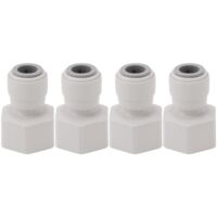 4 Pièces Adaptateur de Fût à Bière Plastique, Robinet de Distribution pour Machine à Bière, Connexion DN10