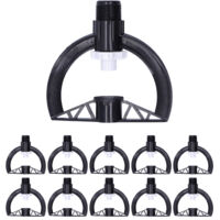 10 Pièces Arroseur Rotatif Filetage Mâle G3/4 pour Jardin, Pelouse et Serre
