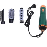 Sèche-cheveux Brosse 3 Vitesses 2 en 1, Vert, Prise UE 220V, Pour Voyage et Maison