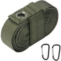 Sangle d'extension multifonction pour tente et auvent, corde en nylon militaire vert pour camping