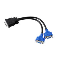 Câble adaptateur DMS-59 mâle vers 2 VGA femelle pour écrans HP et Dell