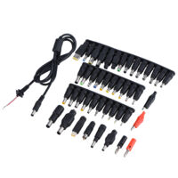 44 pièces adaptateur universel DC 5.5x2.1mm pour alimentation PC portable - Kit de connecteurs d'alimentation