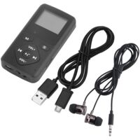 Radio numérique de poche DAB/DAB+ avec Bluetooth, lecteur MP3 et écouteurs