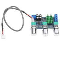 Carte Amplificateur Audio Numérique TPA3116D2 80Wx2, Module Ampli avec Contrôles Graves/Aigus, Alimentation 12V-24V