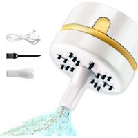 aspirateur De Voiture Portable (blanc), Mini Aspirateur Rechargeable Usb, Aspirateur Lger, Aspirateur De Voiture Portable, Avec Une Forte Puissanc