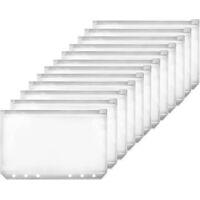 a6 Classeur Pochette Transparente, 12 Pcs 6 Trous Pochettes Classeur Pochettes Classeur En Plastique Il Convient Aux Personnes Qui Tudient Et Trav