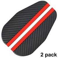 2 Piece Rain Shield Smoke Cover Universal Carbon Fibre Side Mirror Rainbows Car Mirror Cover Accessories
