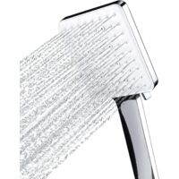 shower Head, Large Square Shower Head With One Hand Control, High Pressure Shower Head With 6 Shower Modes, Chrome