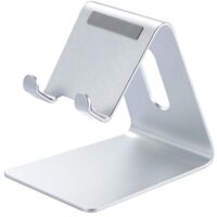 2 Pices Couleur Argent Adjustable Cell Phone Stand, Lamicall Desk Phone Holder, Cradle, Dock, Compatible With Iphone 14, Plus, Pro, Pro Max, 13 12