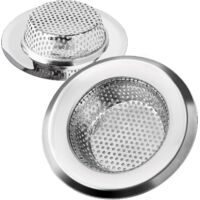 kitchen Sink Strainer Stainless Steel Drain Strainer Durable Anti-clog Sink Drains Strainer Ideal For Home Kitchen Bath Wash Basin Sinks, 9cm Diam