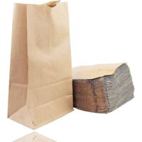 50x Brown Bags 15928 Cm Kraft Paper Bags Gift Bags Kraft Paper As Diy Advent Calendar - Create Your Own Christmas Bags To Fill (50 X Bags)