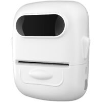 imprimante D'tiquettes Code-barres Sans Fil Blanche 1 Pc Mini Bluetooth Thermal Pink Label Printer Code-barres, Adresse, Tiquette, Imprimante Port