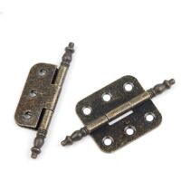 10 Pcs Antique Hinges 7035mm Vintage Cabinet Door Hinges 6 Holes Folding Vintage Hinges Iron Decorative Hinges Antique Furniture Door Hinges For