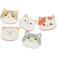 cat Cup Silicone Mug Coaster - Rubber Mat For Wine Bottle, Glass, Best Hanging Beverage, Tea Home Kitchen Decor - Wedding Registry Gift Idea(a)