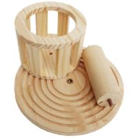 Mangeoire à foin en bois, cage à foin, accessoires, râtelier à foin, distributeur de nourriture