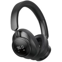 Casque sans fil avec micro noir--